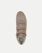 Veronica Beard Nima High-Top Velcro Sneaker - Sand