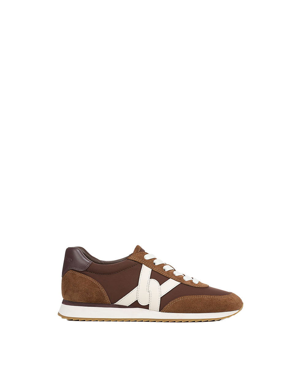 Veronica Beard Penrose Sneaker - Chocolate/Hazelwood/Raisin