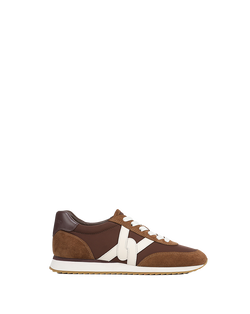 Veronica Beard Penrose Sneaker - Chocolate/Hazelwood/Raisin