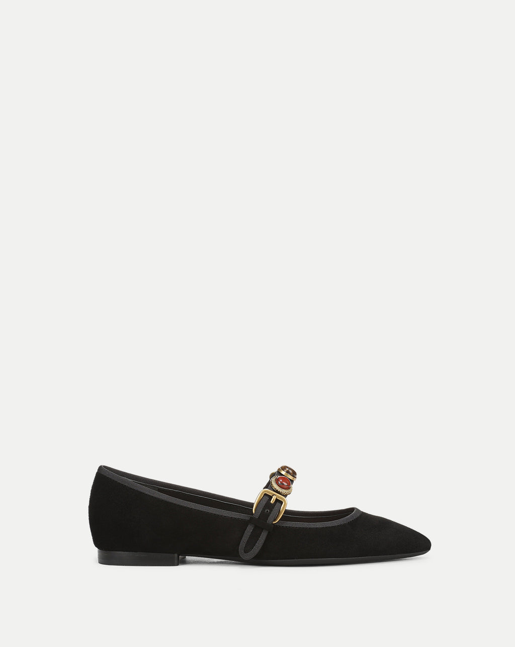 Veronica Beard Selene Embellished Flat - Black