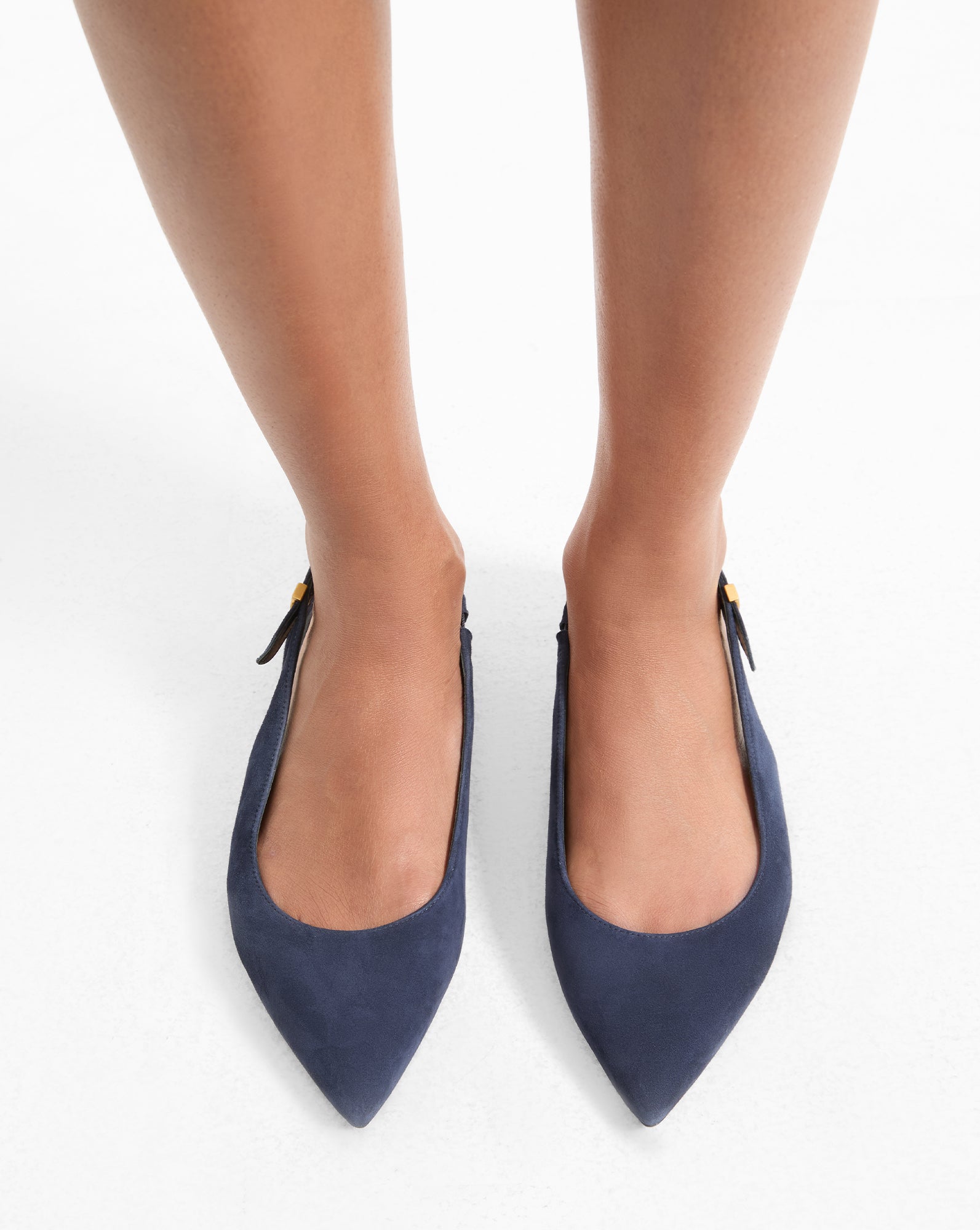Shina Slingback Flat in Navy | Veronica Beard