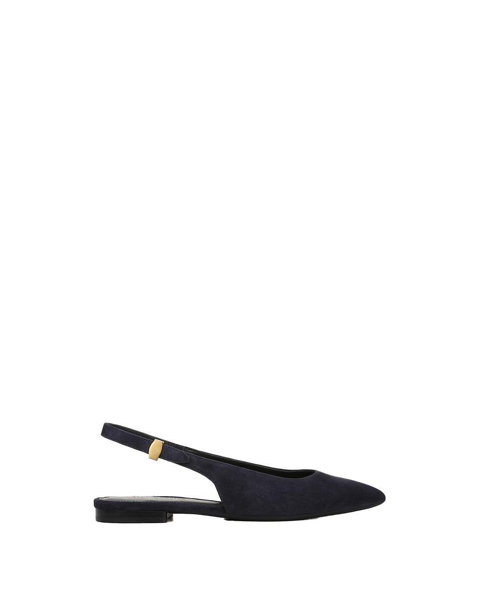 Shina Slingback Flat in Navy | Veronica Beard