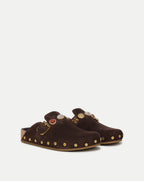 Veronica Beard Fern Embellished Clog - Espresso