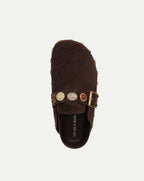 Veronica Beard Fern Embellished Clog - Espresso