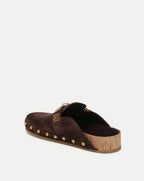 Veronica Beard Fern Embellished Clog - Espresso