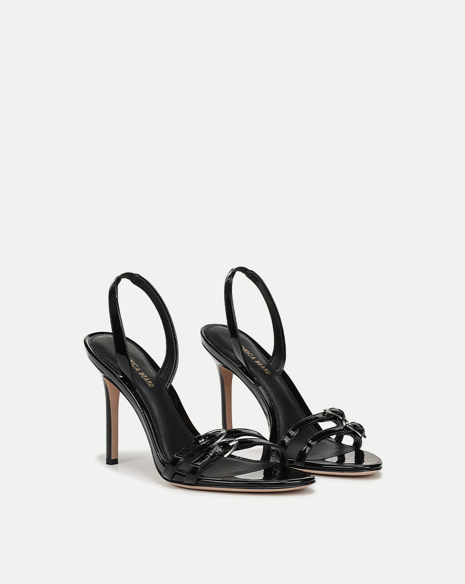 Veronica Beard Austin Belted Sandal - Black