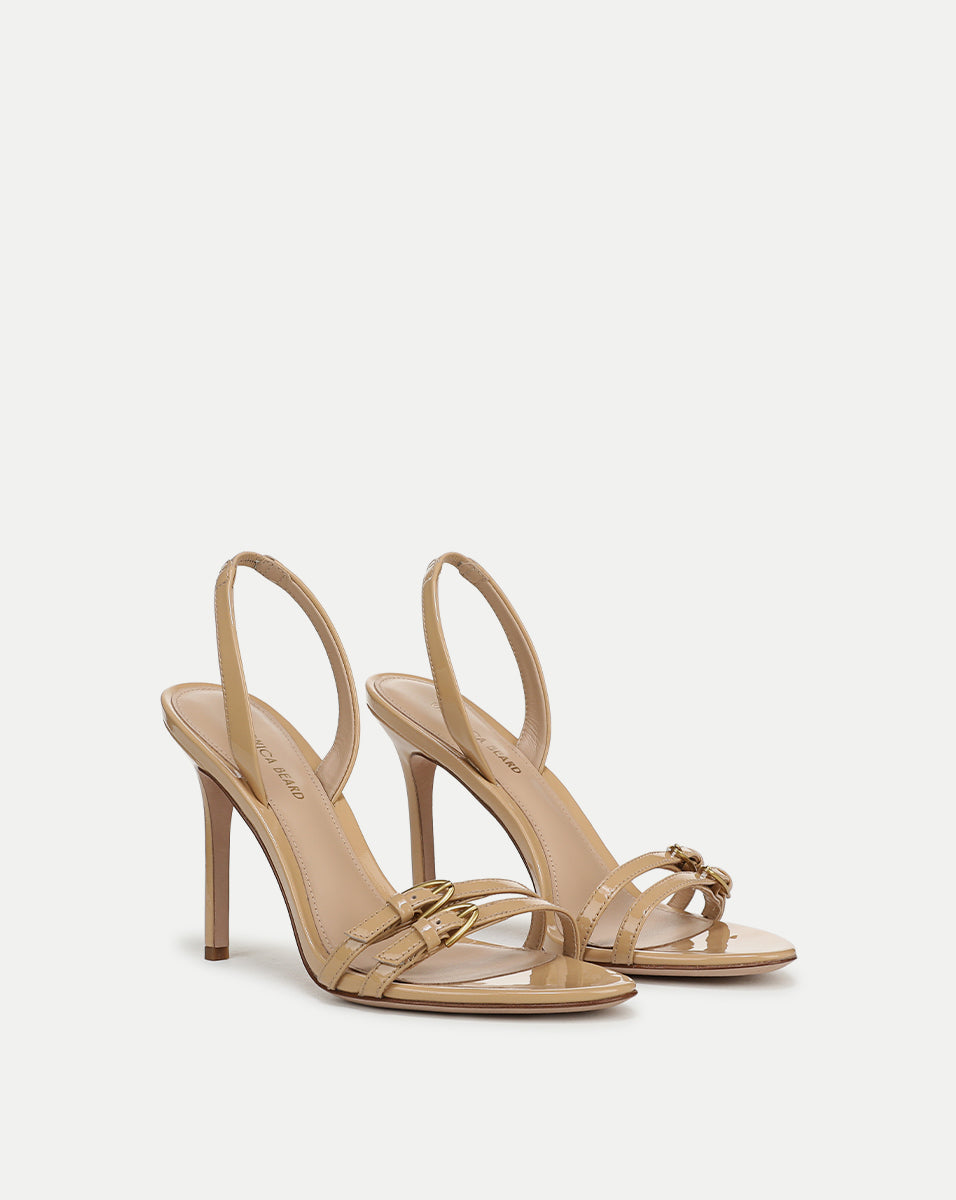 Veronica Beard Austin Belted Sandal - Sand