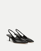 Veronica Beard Cashel Slingback Heel - Black Leather