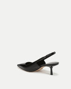Veronica Beard Cashel Slingback Heel - Black Leather