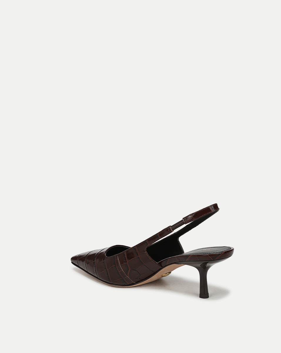 Veronica Beard Cashel Slingback Heel - Chocolate