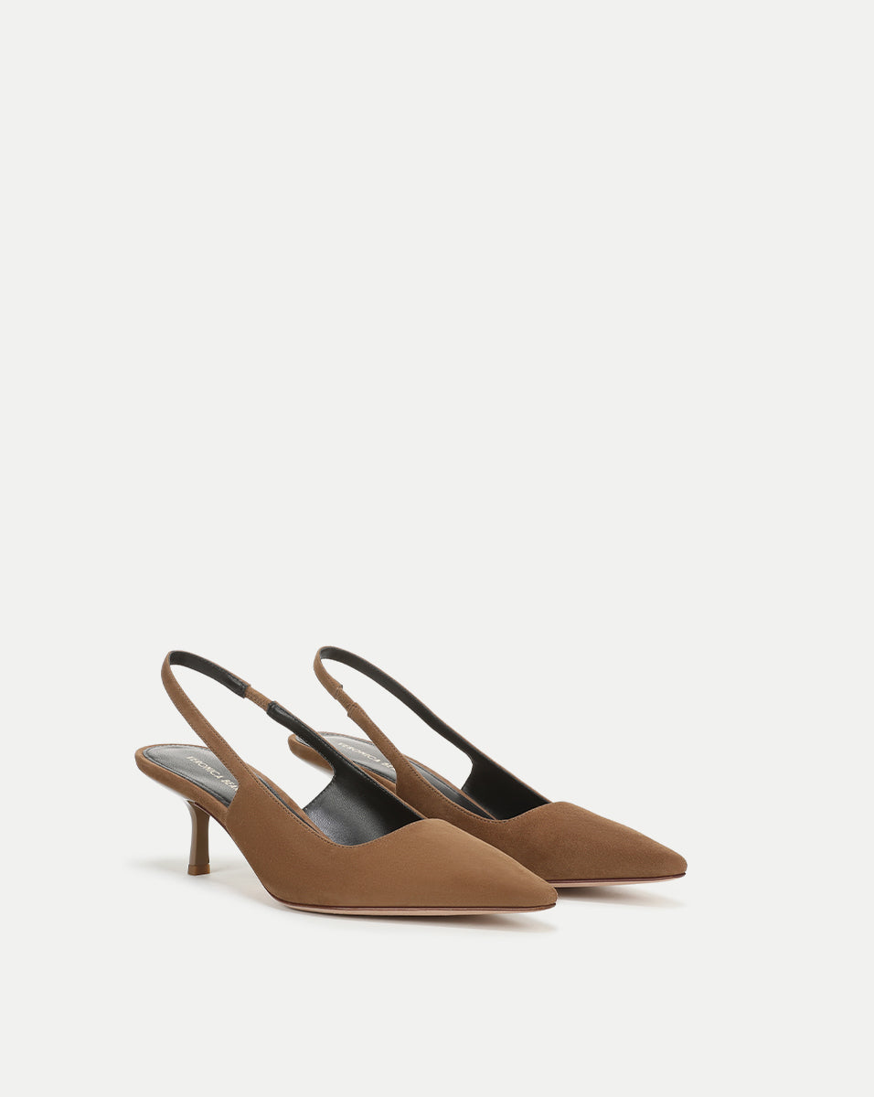 Cashel Slingback Heel in Tan Veronica Beard