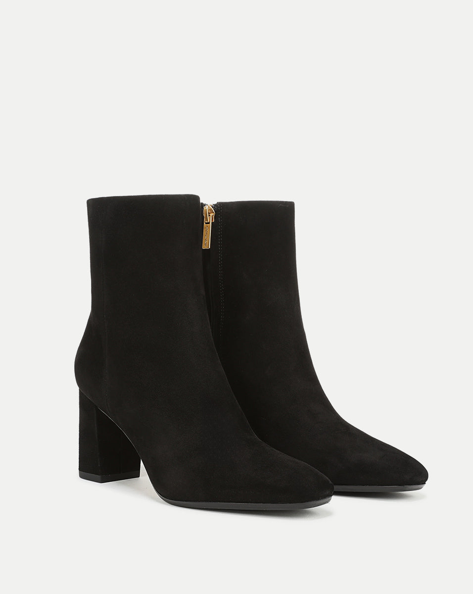Veronica Beard Cera Suede Ankle Boot - Black