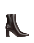 Veronica Beard Cera Leather Ankle Boot - Dark Raisin