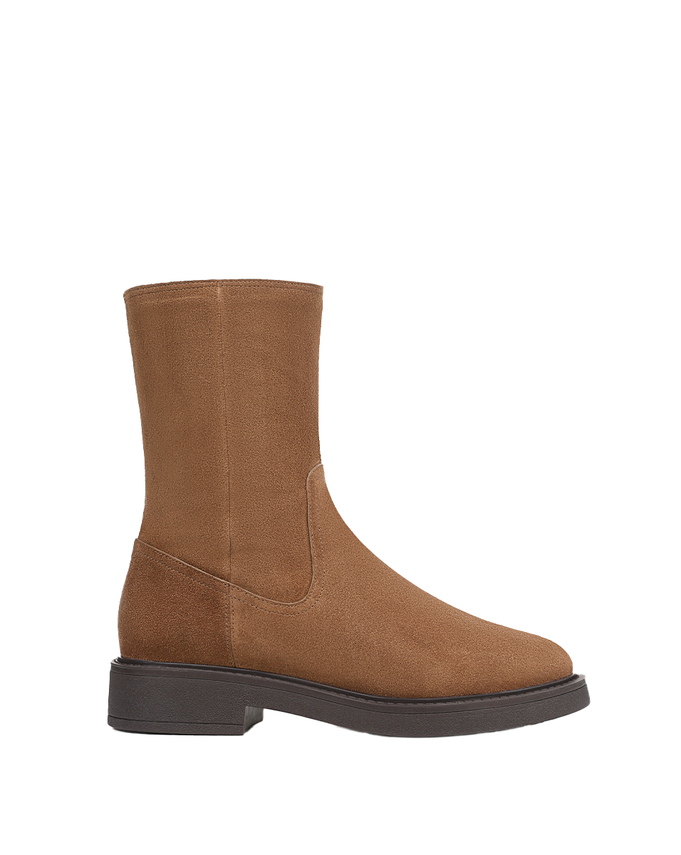 Veronica Beard Creswell Shearling Mid-Calf Boot - Hazelwood