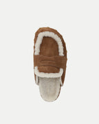 Veronica Beard Fenix Shearling Mule - Hazelwood