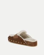 Veronica Beard Fenix Shearling Mule - Hazelwood