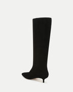 Veronica Beard Lisa Kitten-Heel Boot - Black Suede