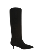 Veronica Beard Lisa Kitten-Heel Boot - Black Suede