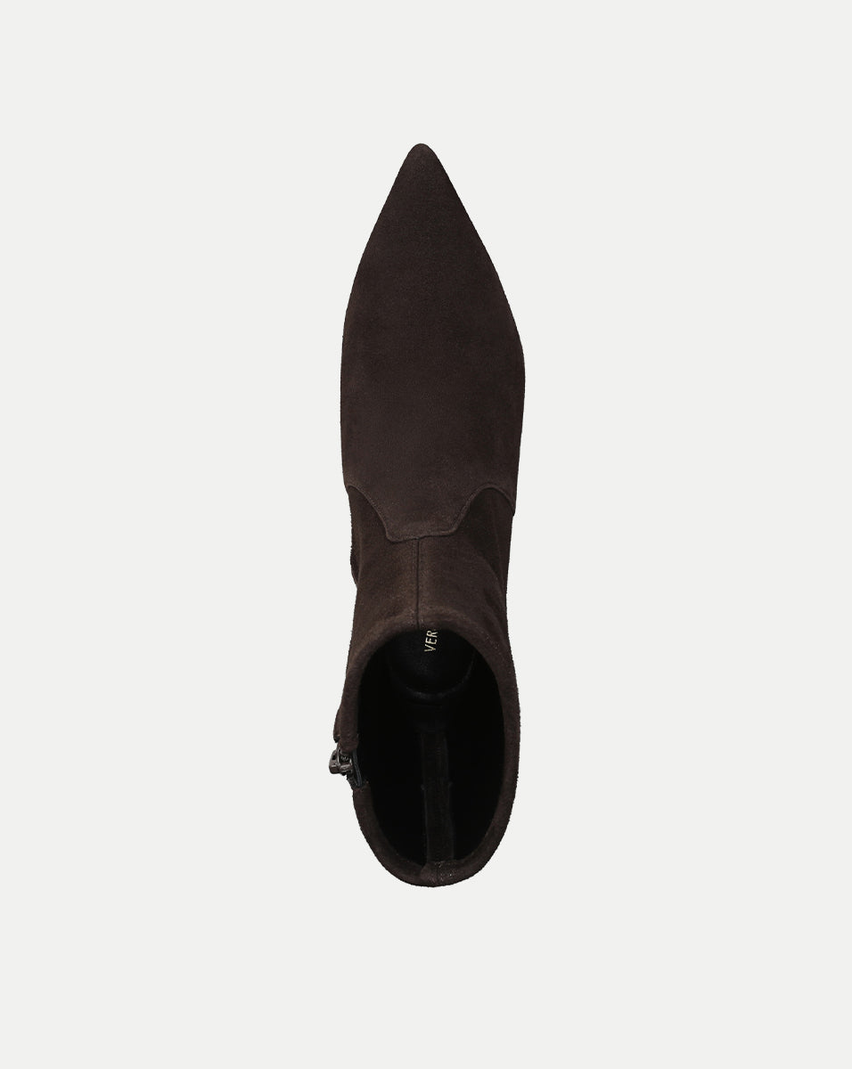 Lisa Stretch Kitten-Heel Ankle Boot in Espresso | Veronica Beard display picture 1