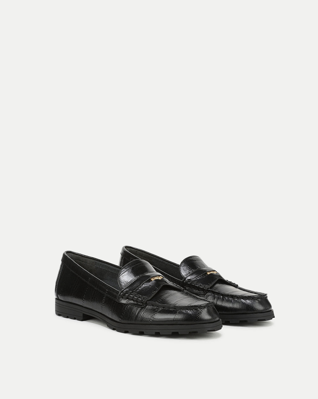 Veronica Beard Penny Lug-Sole Loafer - Black