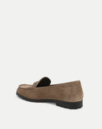 Veronica Beard Penny Lug-Sole Loafer - Bark