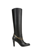 Veronica Beard Tarian Tall Chain Boot - Black