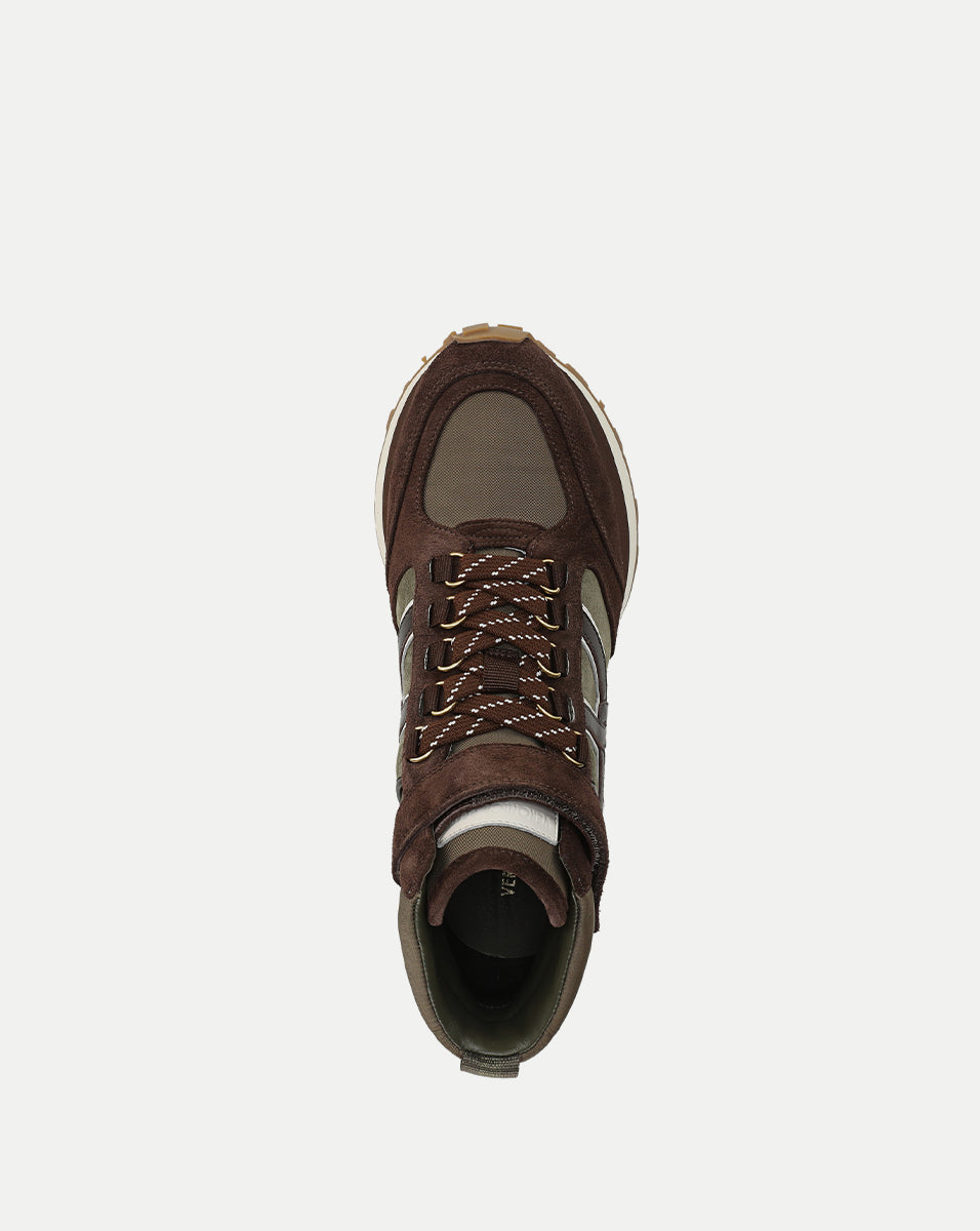 Valentina Hiker Sneaker in Green & Brown Cypress/Espresso