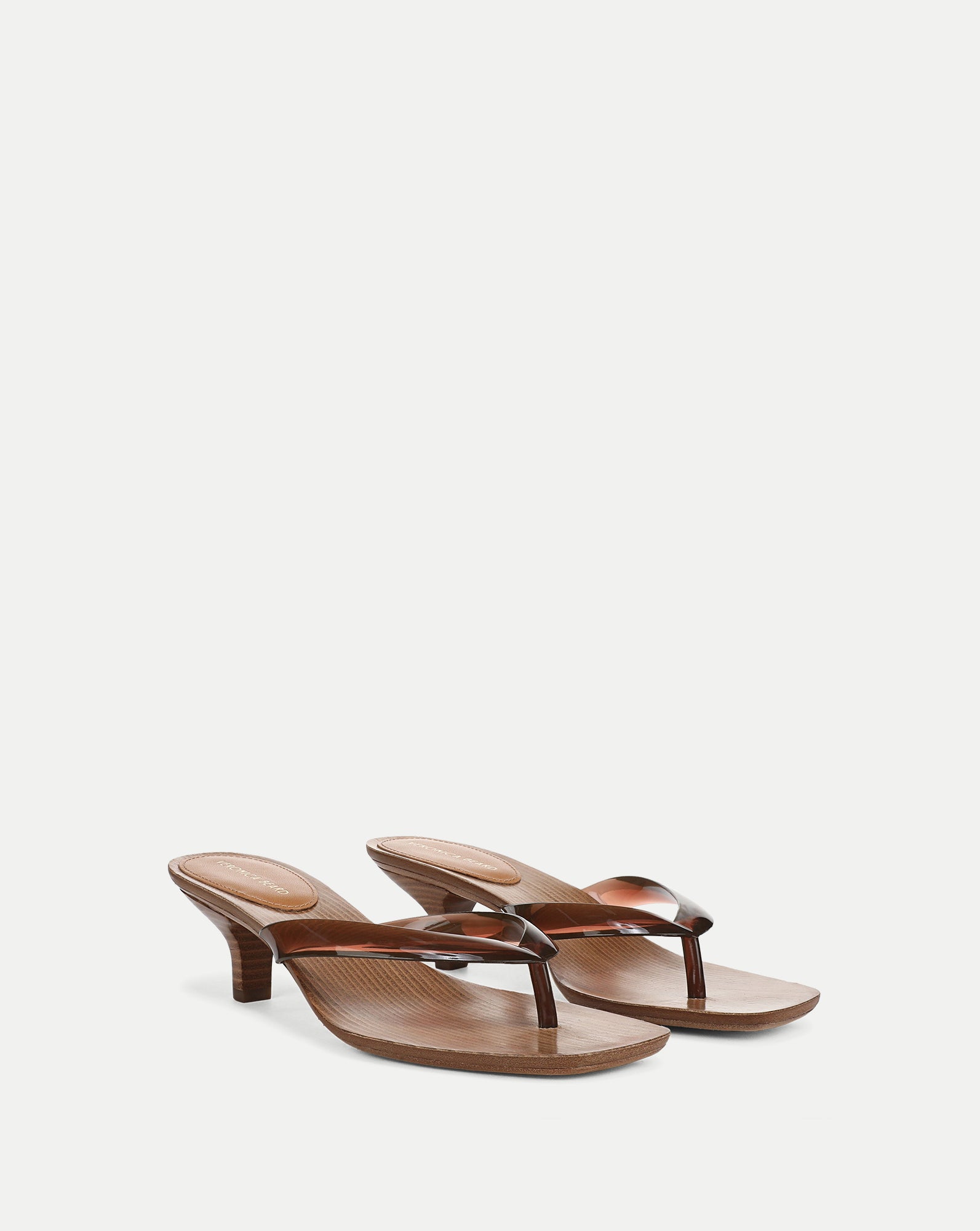 Veronica Beard Clea Jelly Kitten-Heel Sandal - Hazelwood