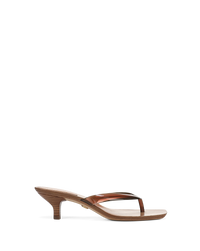 Veronica Beard Clea Jelly Kitten-Heel Sandal - Hazelwood