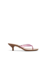 Veronica Beard Clea Jelly Kitten-Heel Sandal - Petal Pink