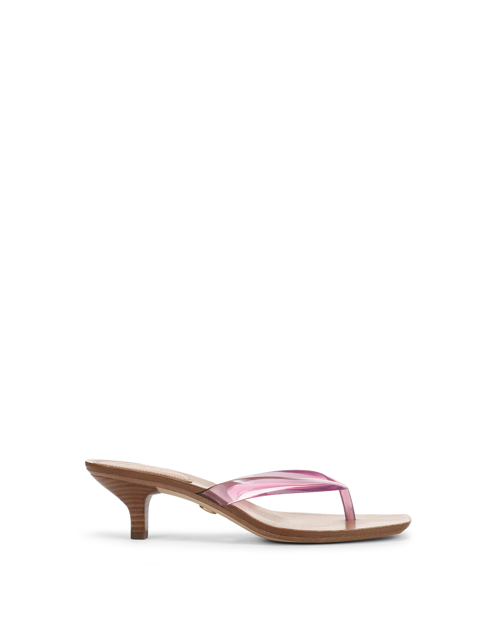 Veronica Beard Clea Jelly Kitten-Heel Sandal - Petal Pink