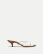 Veronica Beard Clea Jelly Kitten-Heel Sandal - Clear