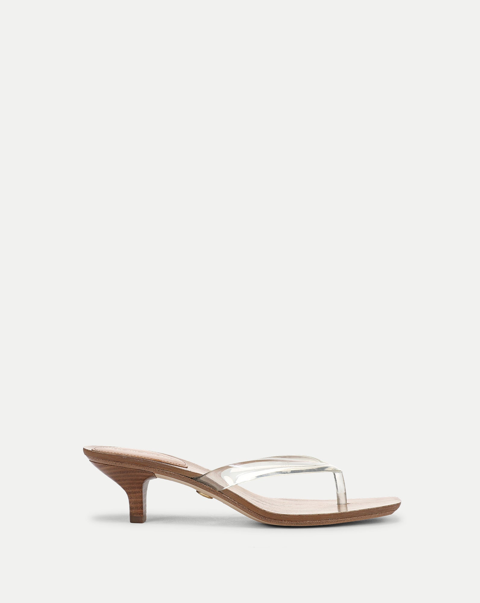 Veronica Beard Clea Jelly Kitten-Heel Sandal - Clear