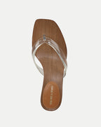Veronica Beard Clea Jelly Kitten-Heel Sandal - Clear