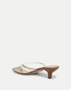 Veronica Beard Clea Jelly Kitten-Heel Sandal - Clear