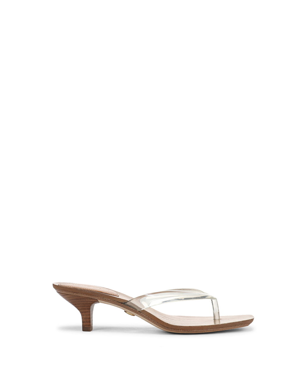 Veronica Beard Clea Jelly Kitten-Heel Sandal - Clear