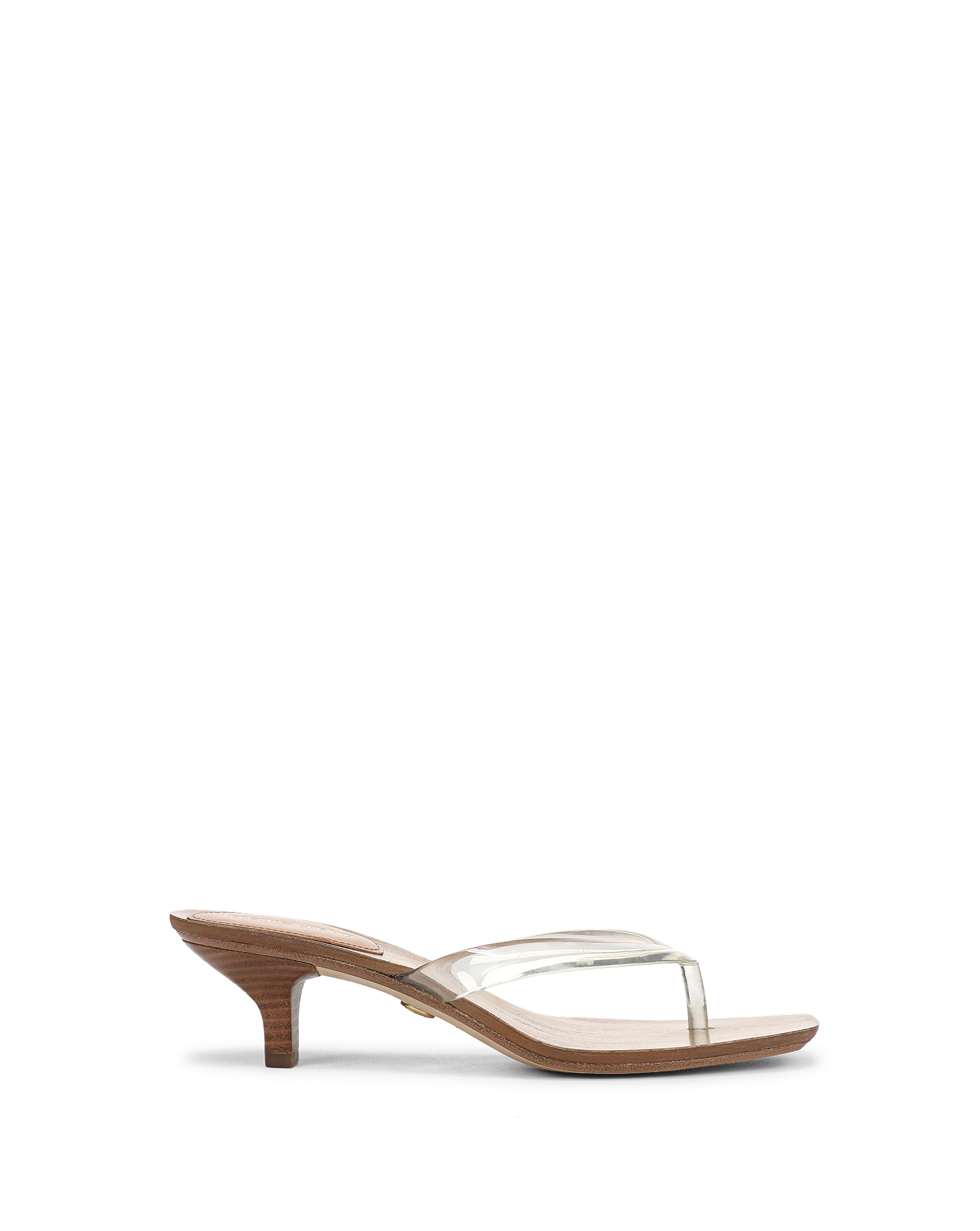 Veronica Beard Clea Jelly Kitten-Heel Sandal - Clear