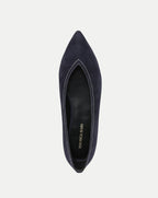 Veronica Beard Bancroft Suede Flat - Navy