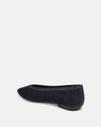 Veronica Beard Bancroft Suede Flat - Navy