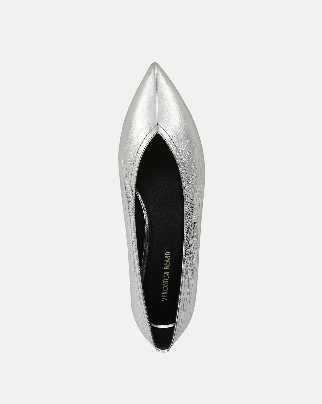 Veronica Beard Bancroft Metallic Flat - Silver