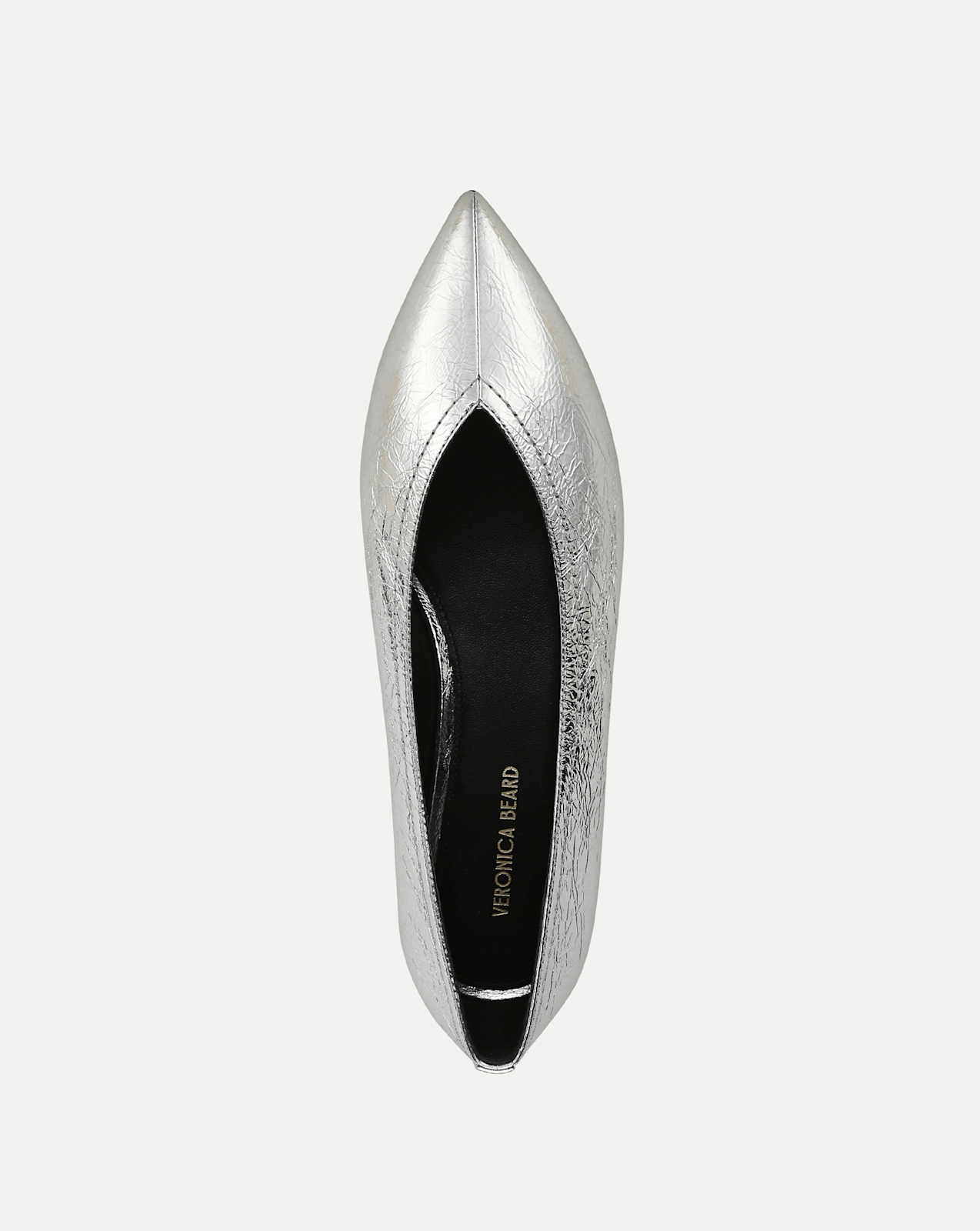 Veronica Beard Bancroft Metallic Flat - Silver
