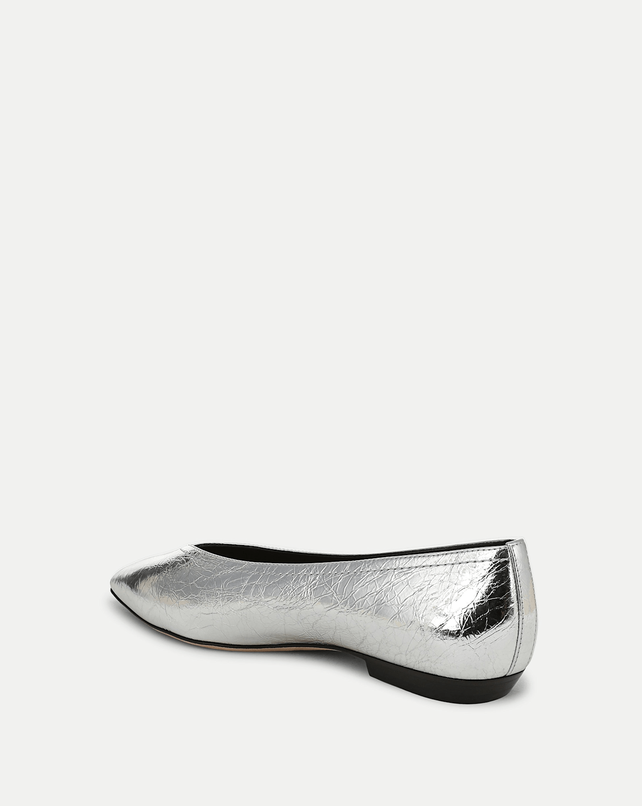 Veronica Beard Bancroft Metallic Flat - Silver