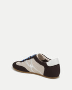 Veronica Beard Riviera Knit Sneaker - Espresso/Ecru