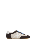 Veronica Beard Riviera Knit Sneaker - Espresso/Ecru