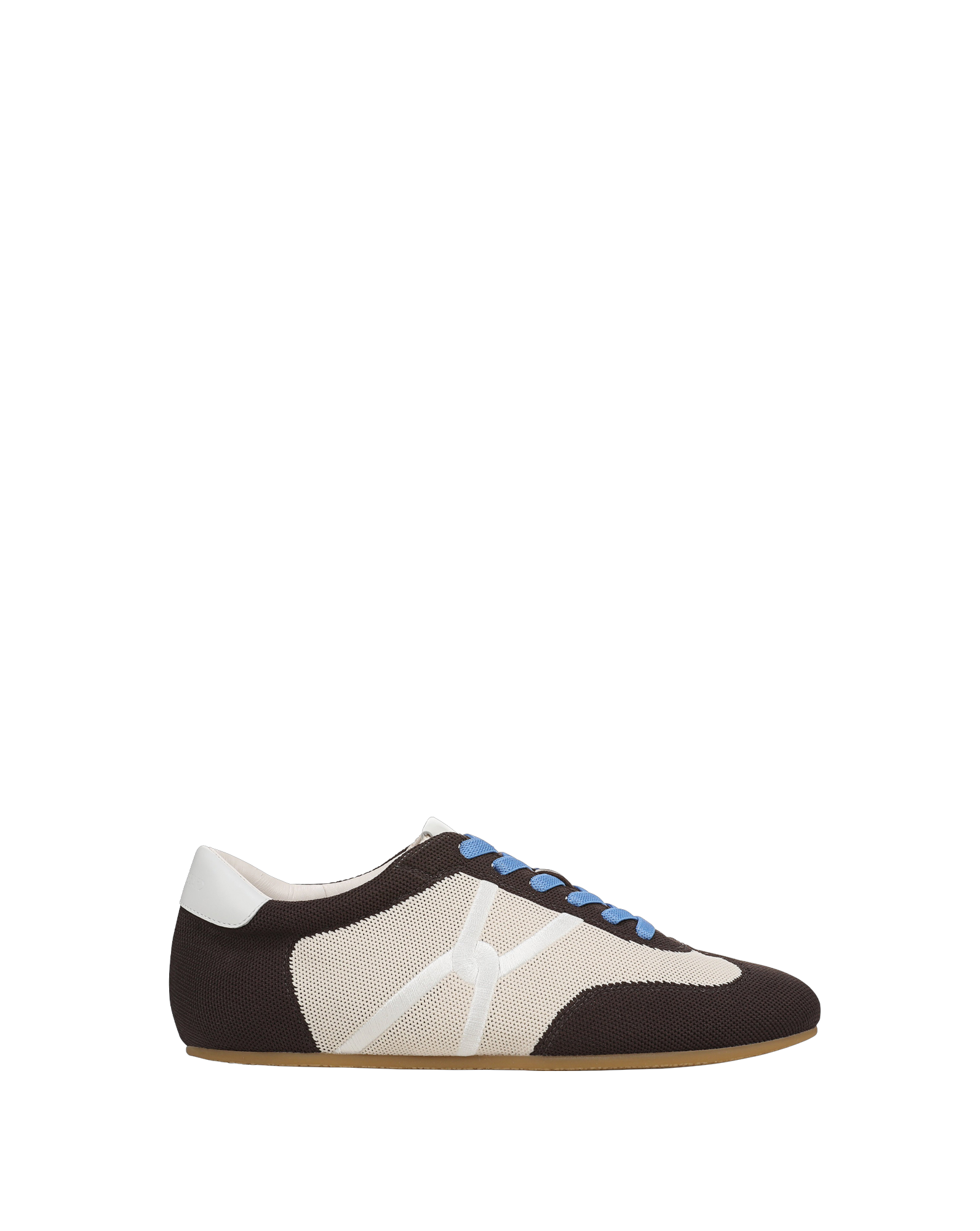 Veronica Beard Riviera Knit Sneaker - Espresso/Ecru