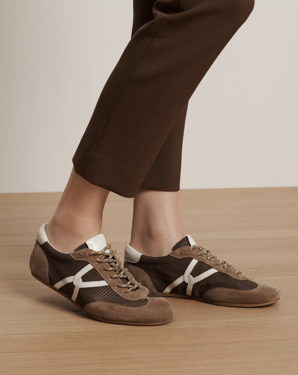Veronica Beard Riviera Mesh Sneaker - Bark