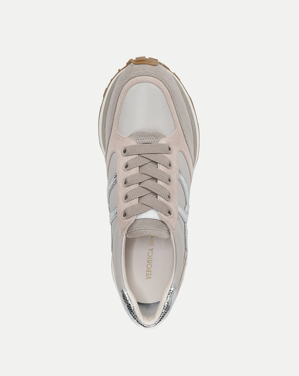 Veronica Beard Valentina Suede Sneaker - Grey Multi