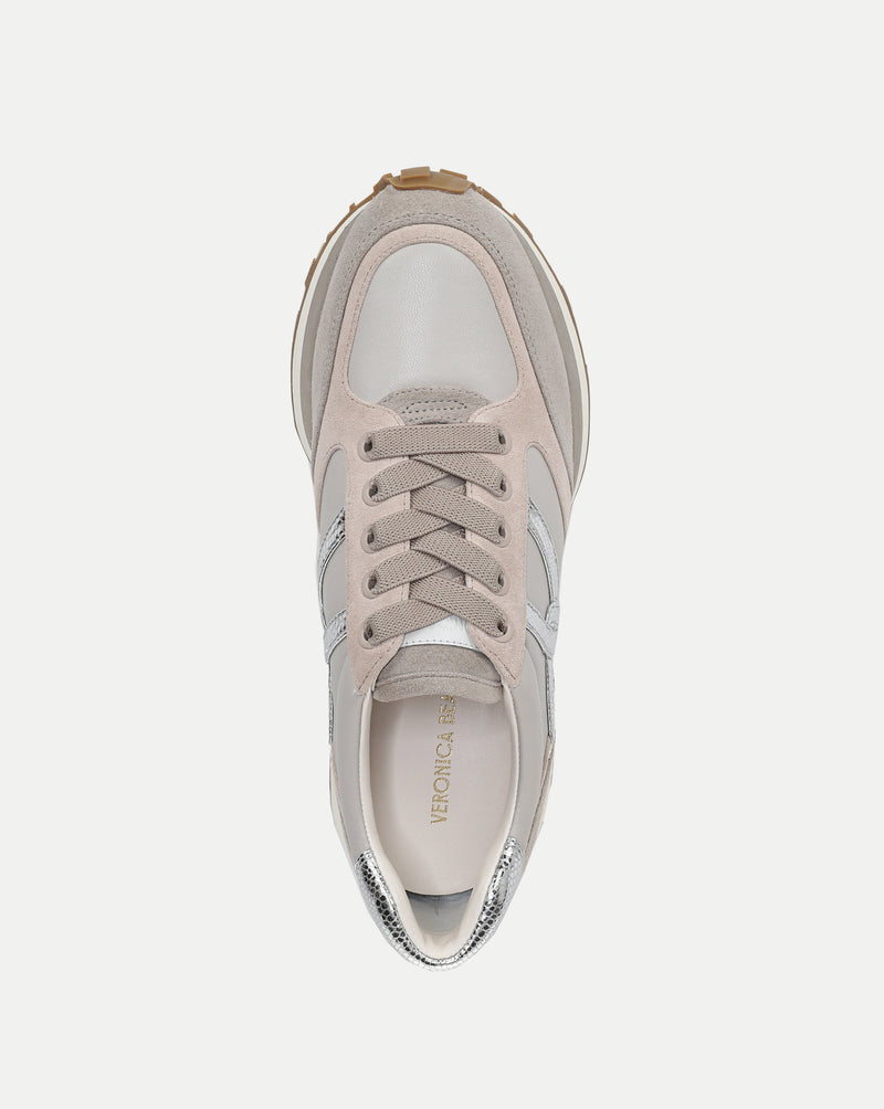 Veronica Beard Valentina Suede Sneaker - Grey Multi