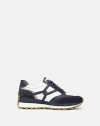 Veronica Beard Valentina Suede Sneaker - Navy Multi