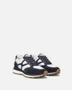 Veronica Beard Valentina Suede Sneaker - Navy Multi